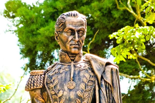 Venezuelan statue of Simon Bolivar.